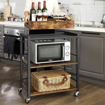 MARGE Serving Table, Brown/Black