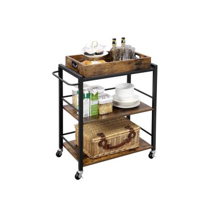MARGE Serving Table, Brown/Black