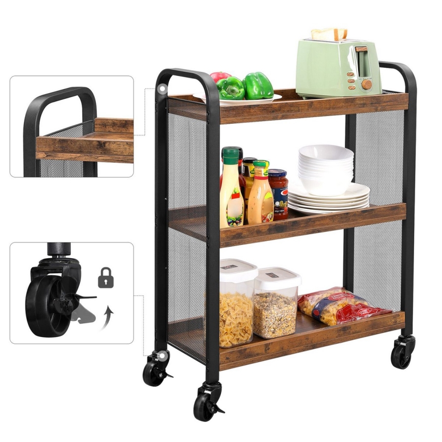 MARGE Serving Table Brown/Black