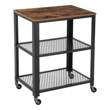 MARGE Serving Table in Brown/Black