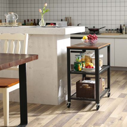 MARGE Serving Table in Brown/Black