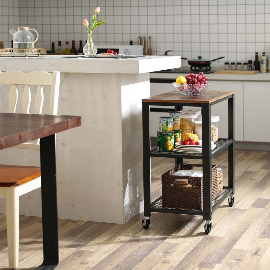 MARGE Serving Table in Brown/Black