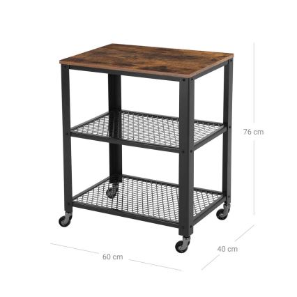 MARGE Serving Table in Brown/Black