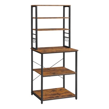 MARGE Shelving Unit, Brown/Black