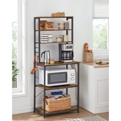 MARGE Shelving Unit, Brown/Black