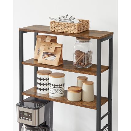 MARGE Shelving Unit, Brown/Black