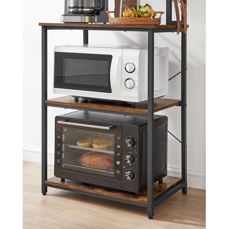 MARGE Shelving Unit, Brown/Black