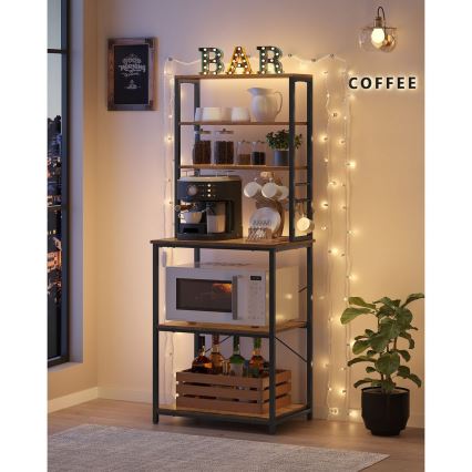 MARGE Shelving Unit, Brown/Black