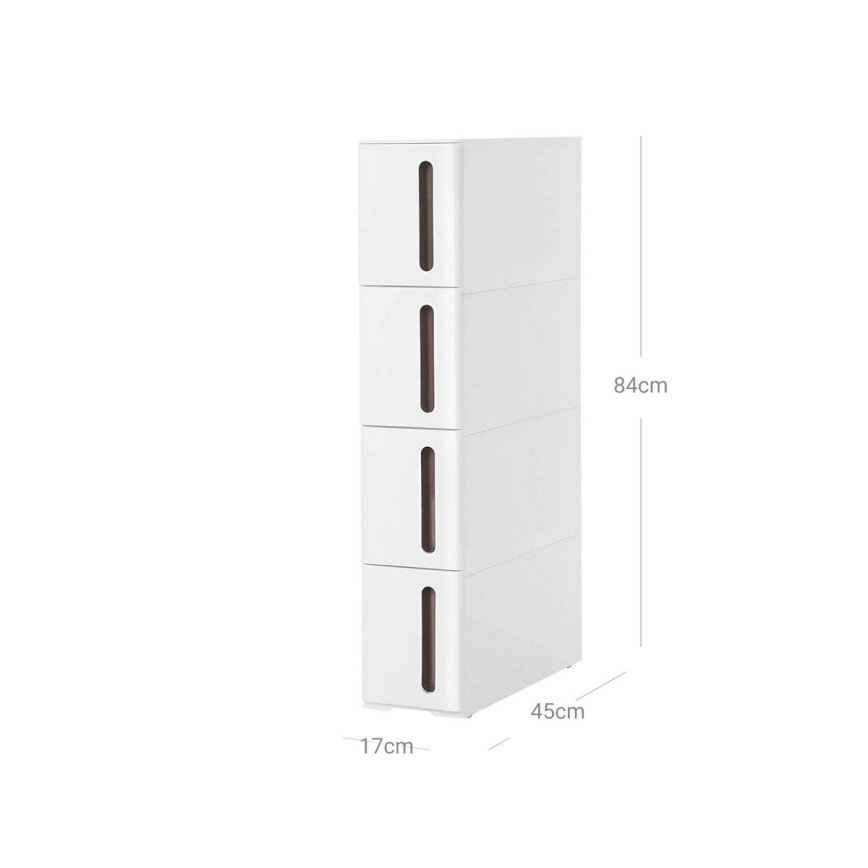 MARGE shelving unit, white/brown