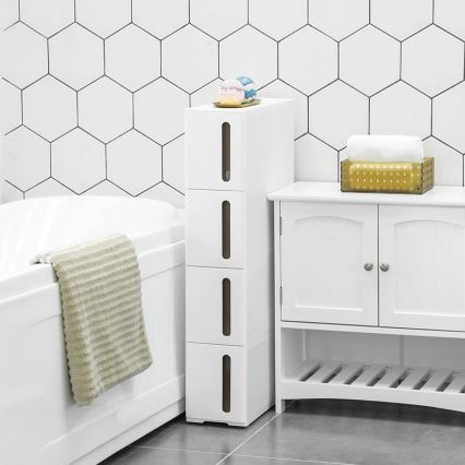 MARGE Universal Kitchen Shelving Unit, White/Brown