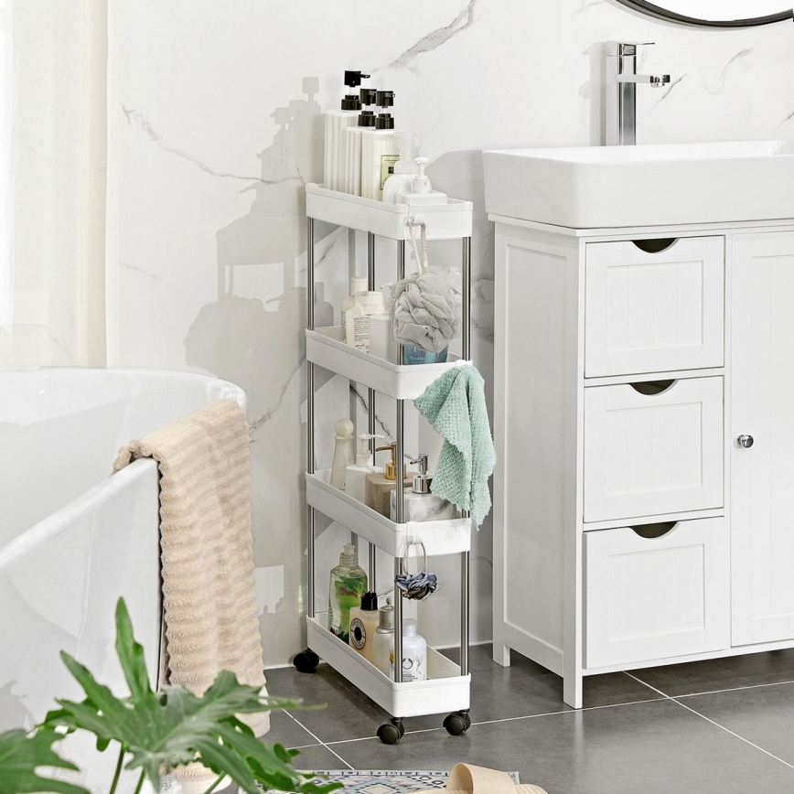MARGE White Rolling Storage Cart