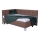 MARIA PETITE Upholstered Bed with Mattress and Storage, 120x200 cm, Brown