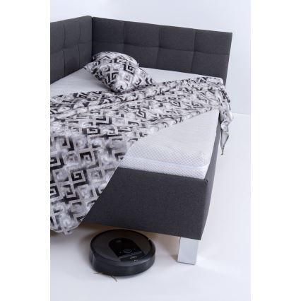 MARIA PETITE Upholstered Bed with Storage (Mattress Not Included) 120x200 cm, Grey