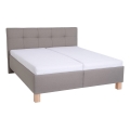 MARIA Upholstered Storage Bed 180x200 cm, Taupe — Mattress Not Included