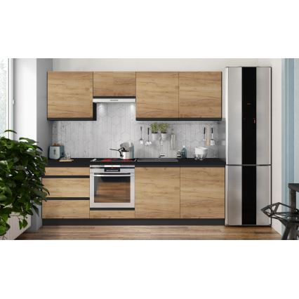 MARINA 240 cm Kitchen Unit in Craft Oak