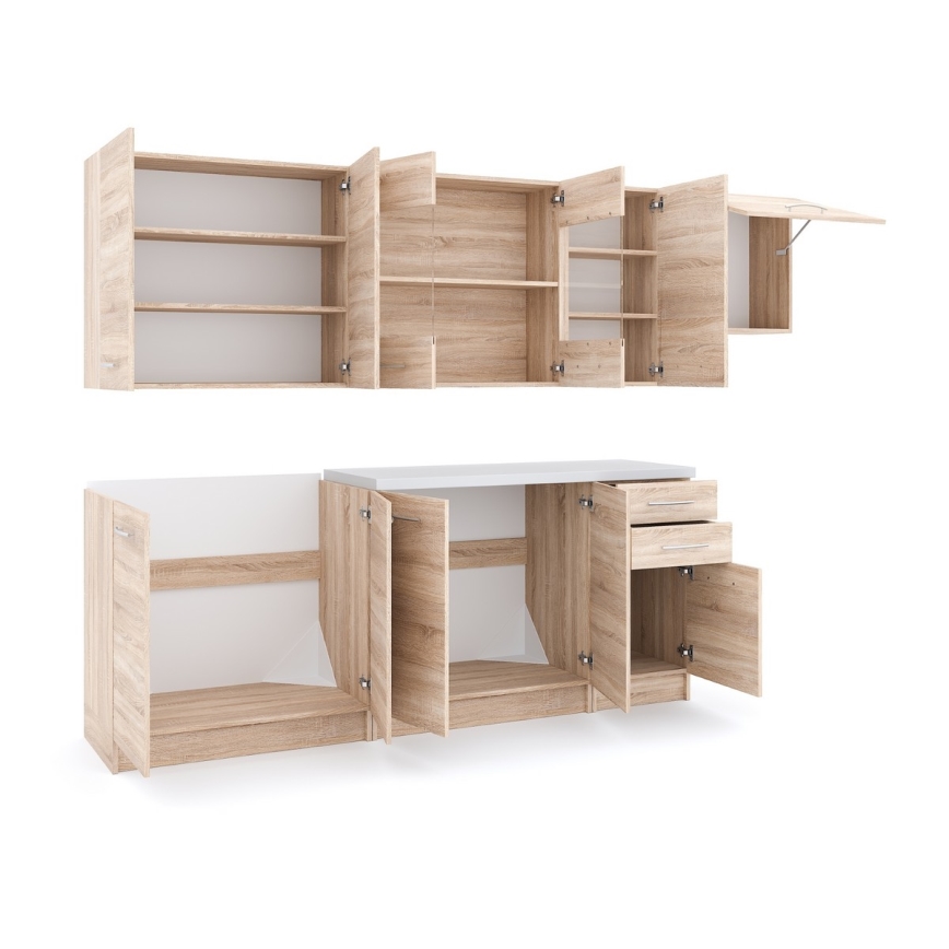 MARISA 260 cm Kitchen Unit, Sonoma Oak