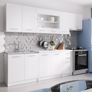 MARISA 260 cm White Kitchen Unit