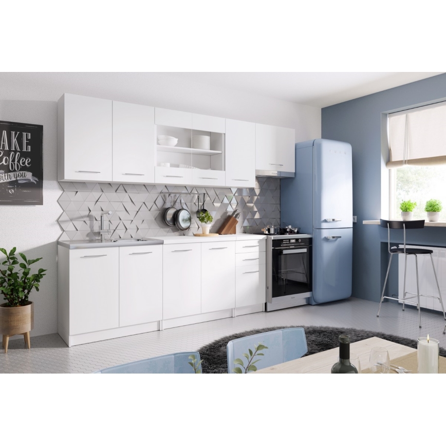 MARISA 260 cm White Kitchen Unit