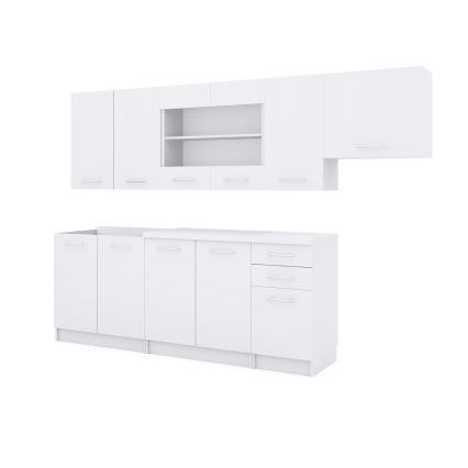 MARISA 260 cm White Kitchen Unit
