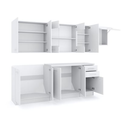 MARISA 260 cm White Kitchen Unit