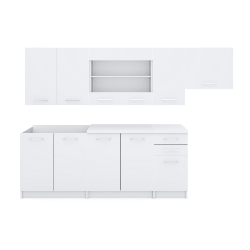 MARISA 260 cm White Kitchen Unit