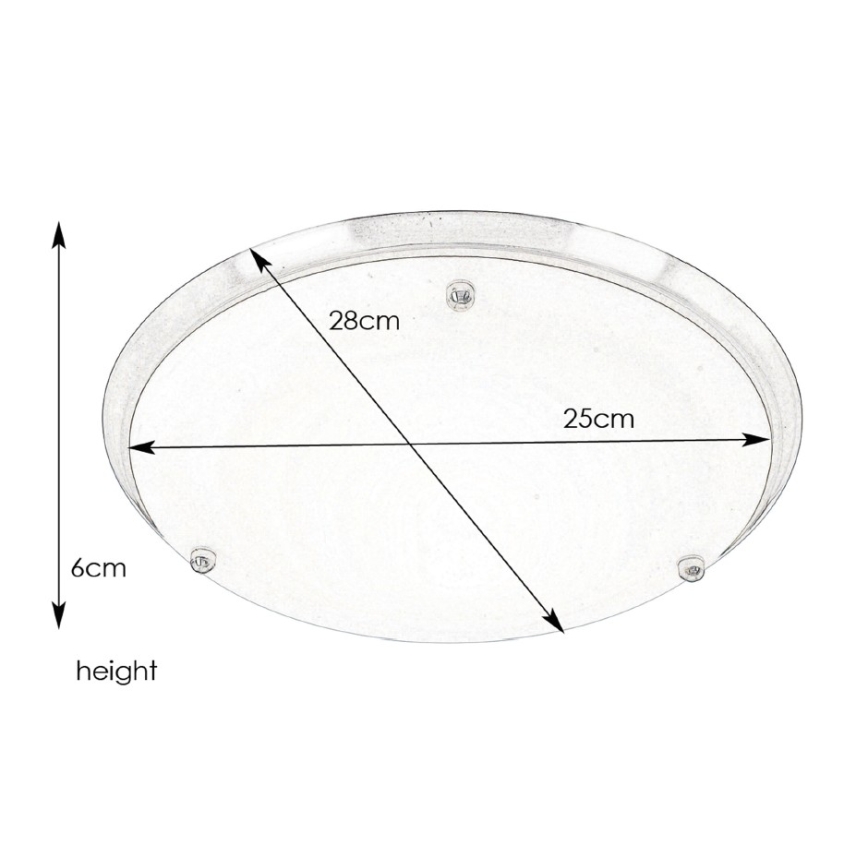 Markslöjd 102527 - Bathroom ceiling light ARE 1xE27/60W/230V IP44 matte chrome