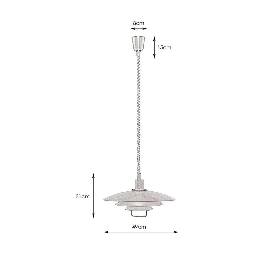 Markslöjd 104540 - Pull-down chandelier KIRKENES 1xE27/60W/230V