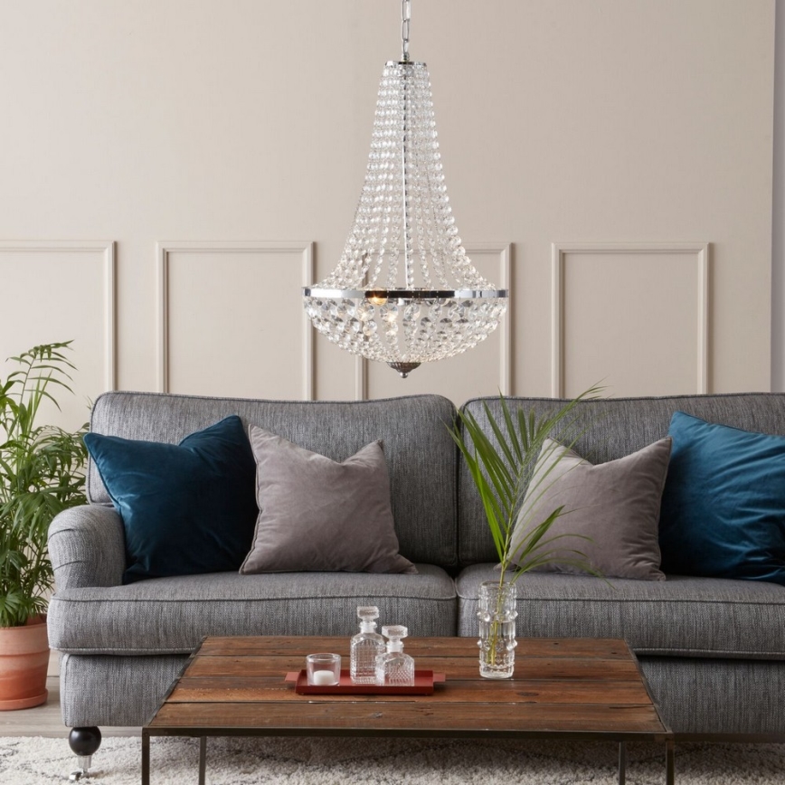 Markslöjd 104890 - Crystal chandelier on a chain GRÄNSÖ 2xE14/40W/230V
