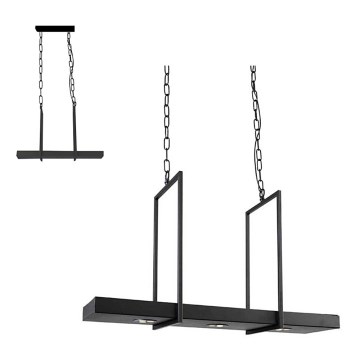 Markslöjd 105780 - LED Dimming chandelier on a chain TRAY 3xLED/3W/230V black