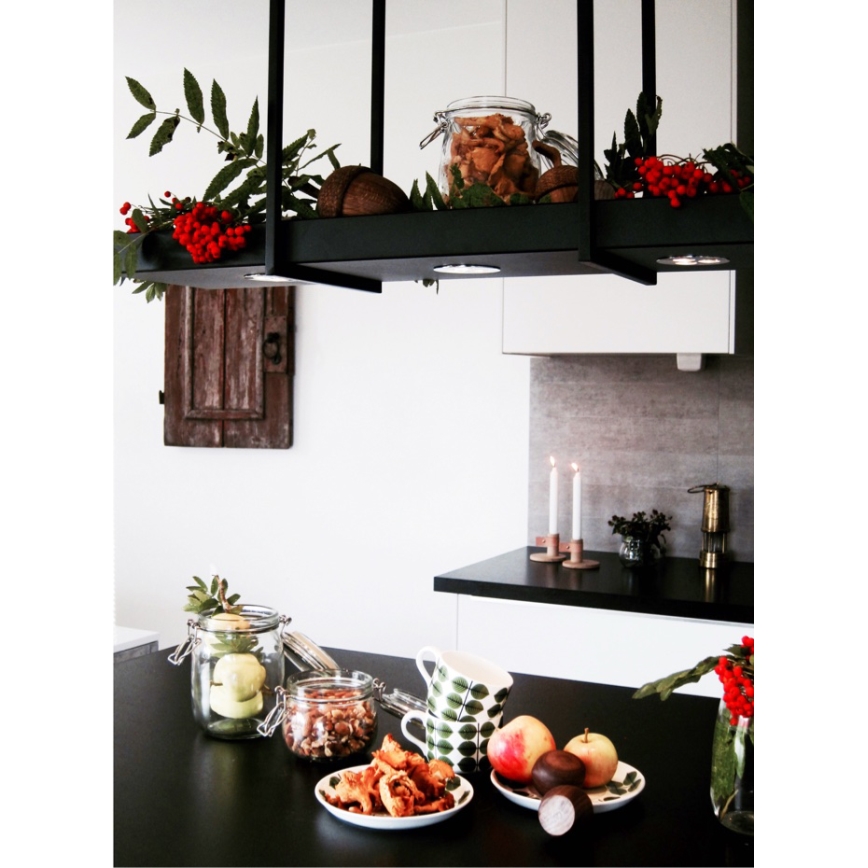 Markslöjd 105780 - LED Dimmable chandelier on a chain TRAY 3xLED/3W/230V black