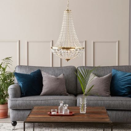 Markslöjd 106119 - Crystal chandelier on a chain GRÄNSÖ 2xE14/40W/230V