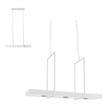 Markslöjd 106124 - LED Dimmable chandelier on a chain TRAY 3xLED/3W/230V white
