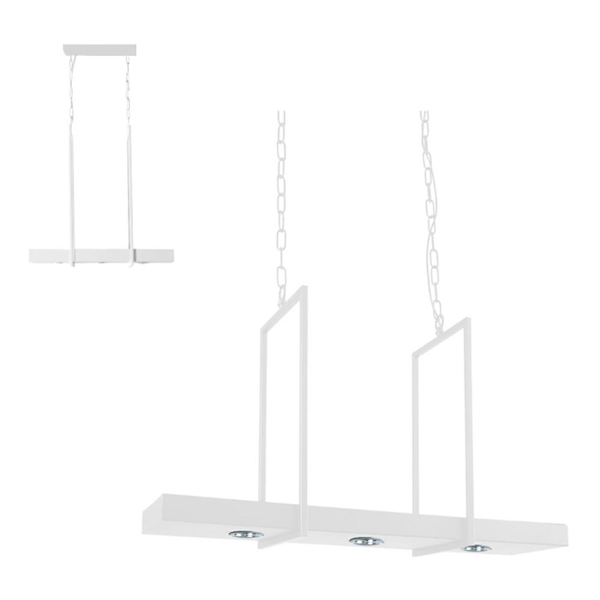 Markslöjd 106124 - LED Dimmable chandelier on a chain TRAY 3xLED/3W/230V white