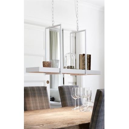 Markslöjd 106124 - LED Dimmable chandelier on a chain TRAY 3xLED/3W/230V white