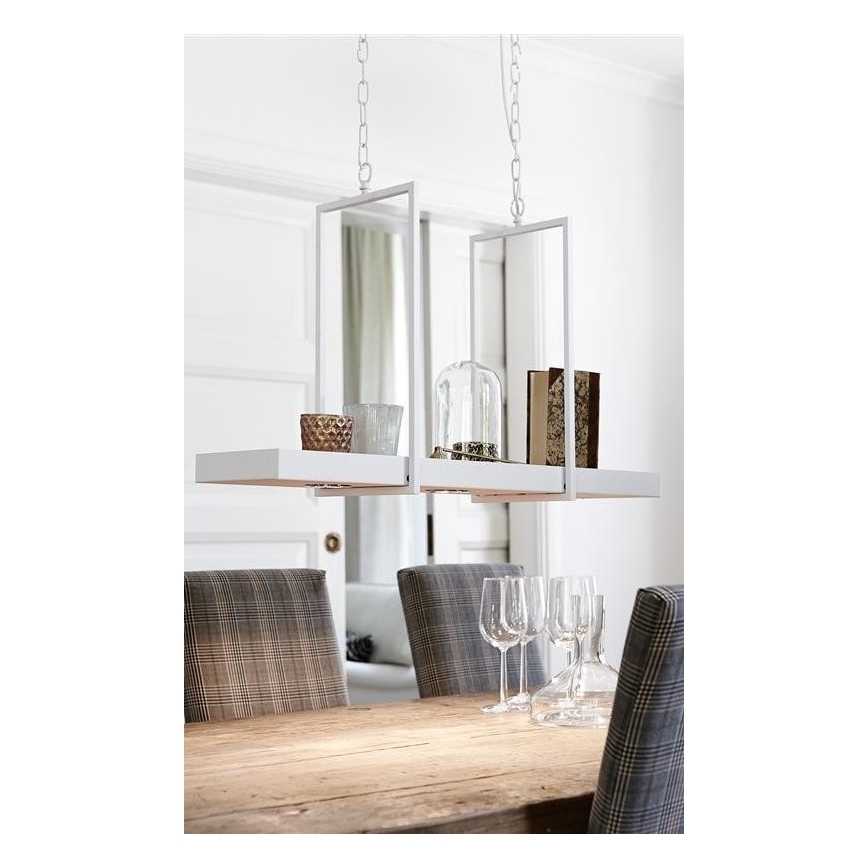 Markslöjd 106124 - LED Dimmable chandelier on a chain TRAY 3xLED/3W/230V white
