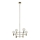Markslöjd 106418 - Pendant chandelier CAPITAL 6xE27/60W/230V brass