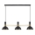 Markslöjd 106971 - Chandelier on a string LARRY 3xE27/60W/230V black/golden