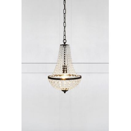 Markslöjd 107026 - Crystal chandelier on a chain GRÄNSÖ 1xE27/60W/230V