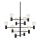 Markslöjd 107187 - Pendant chandelier PARIS 10xE27/60W/230V