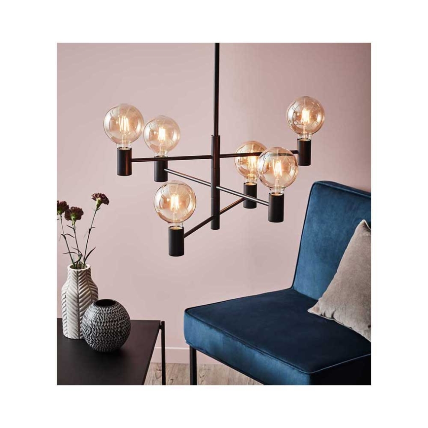 Markslöjd 107281 - Chandelier on a string CAPITAL 6xE27/60W/230V
