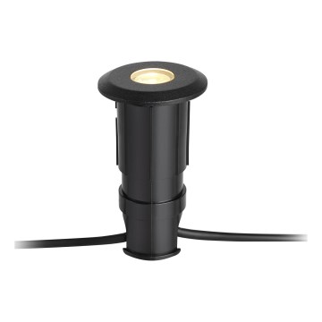 Markslöjd 107284 - GARDEN24 Outdoor Recessed LED Light, 0.8W/24V, IP44, Black