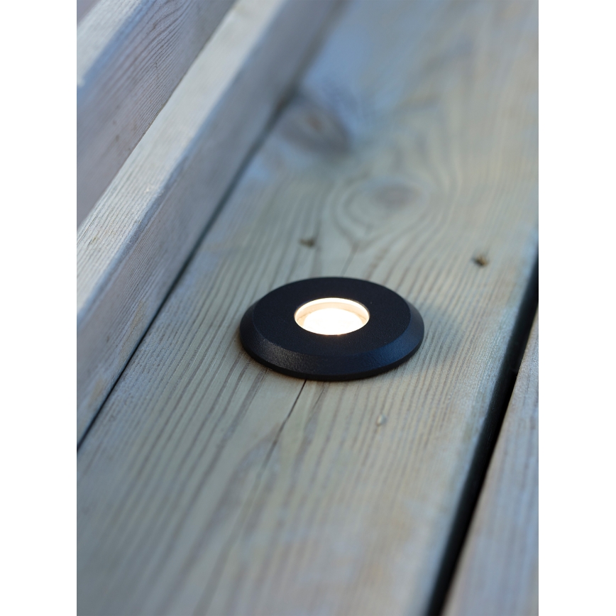 Markslöjd 107285 - GARDEN24 LED Outdoor Recessed Luminaire LED/3W/24V IP44 Black