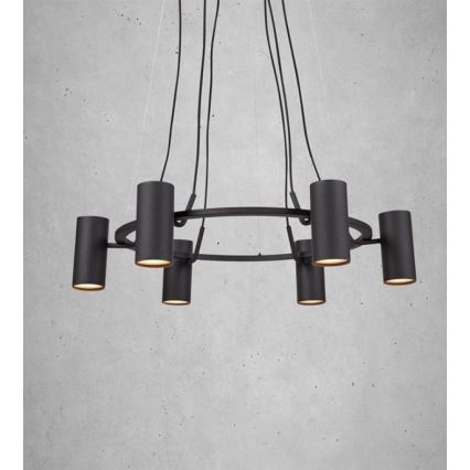 Markslöjd 107357 - Chandelier on a string PORTO 6xGU10/12W/230V