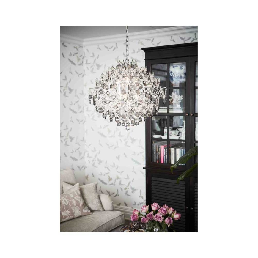 Markslöjd 107415 - Crystal chandelier on a chain HIDDEN 6xE14/40W/230V