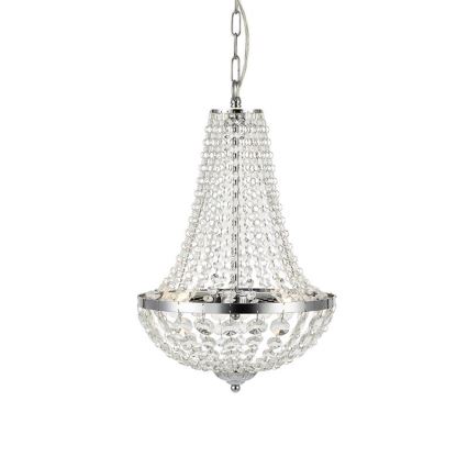 Markslöjd 107550 - Crystal bathroom chandelier on a chain GRÄNSÖ 2xG9/20W/230V IP44