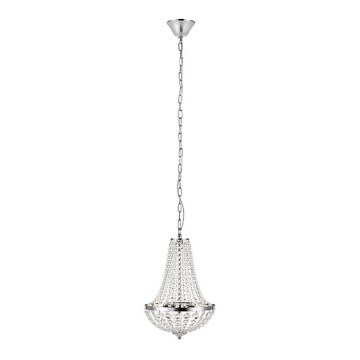 Markslöjd 107550 - Crystal bathroom chandelier on a chain GRÄNSÖ 2xG9/20W/230V IP44
