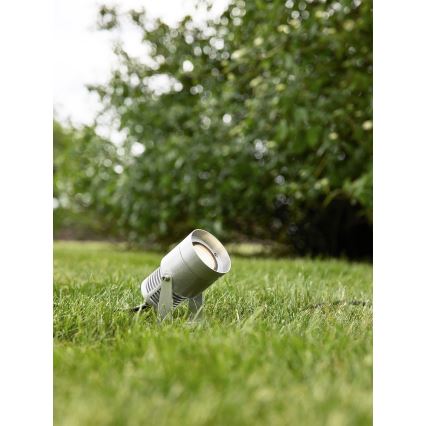 Markslöjd 107714 - GARDEN24 LED Outdoor Light, 6W/24V, IP44, Matte Chrome