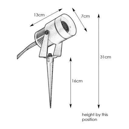 Markslöjd 107714 - GARDEN24 LED Outdoor Light, 6W/24V, IP44, Matte Chrome
