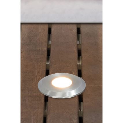 Markslöjd 107717 - LED In-Ground Outdoor Fixture GARDEN24 LED/3W/24V IP44 black/matte chrome