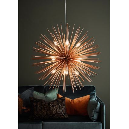Markslöjd 107752 - Chandelier on a string SOLEIL 12xE14/20W/260V Rose gold